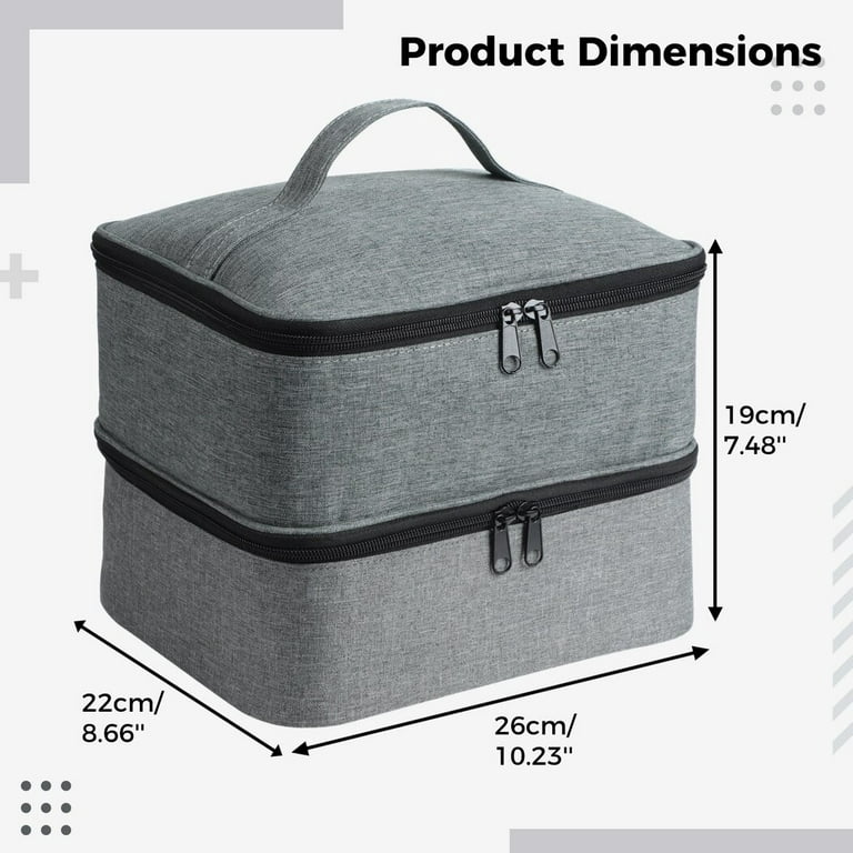 Diaper Storage Bag Nail Polish Organizer Case Large 2 Tier Bag Gel Kits  Supplies Fits Lamp Dryer And 40 From Haerya, $39.1