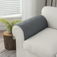 thumbnail image 7 of Y YUNHSOM Armrest Covers,Couch Cover,Sofa Cover,Anti-Slip Armchair Slipcovers for Dogs Cats Pet Loveseat Recliner L Shaped(23.6''x27.5'', Light Gray), 7 of 7