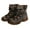 Black, variant on jsaierl Women's Ladies Retro Bohemian Style Ankle Zip Short Boots Booties Casual Shoes