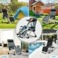 thumbnail image 5 of MOPHOTO 2 Pack Zero Gravity Chair with Headrest & Tray, Outdoor Lawn Folding Lounge Chairs,Zero Gravity Lounge Chair,Padded Zero Gravity Chair, 5 of 12