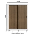 thumbnail image 3 of Ropero Closet Madesa Denver 2 Puertas Con Pies BM 03, 3 of 5