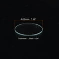 thumbnail image 2 of Uxcell 6 Pack Watch Glass Crystal Lens, 25mm Dia. 1.1mm Edge Thickness Double Dome Round Clear Watch Glass, 2 of 6