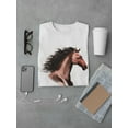 thumbnail image 3 of Water Brush Brown Horse T-Shirt Men -Image by Shutterstock, Male Small, 3 of 4