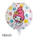 thumbnail image 4 of Gran oferta, conjunto de Globos Pom Purin Kuromi Baby Cinnamoroll para decoración de fiesta de cumpleaños, Globos My Melody, 4 of 4