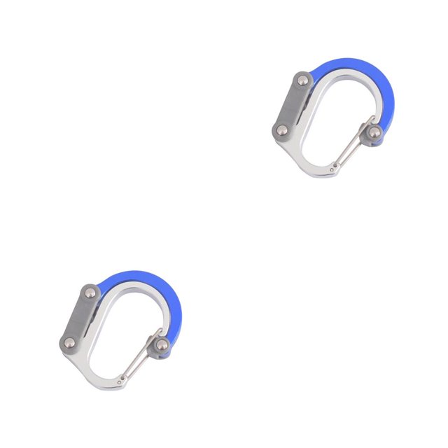 Mosquetón Plegable Yuarrent de Aleación de Aluminio Azul 2Conjunto