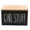 Black, variant on Covered Box with Wood Look Lid, Rectangular Storage Container for Tabletop Organization and Shelf Use, 20.3cm