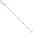 thumbnail image 2 of Sterling Silver Fancy Oval Disc Bracelet (7 X 21) Made In Thailand qg516-7, 2 of 5