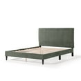 thumbnail image 6 of Furniture of America Colly Adult Queen Chenille Fabric Upholstered Platform Bed, Green, 6 of 25