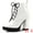 White, variant on Unique Bargains Women's Platform Lace Up Chunky Heel Ankle Combat Boot White (Size 8)