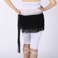 thumbnail image 3 of Belly Dancing Hip Scarf Sash Wrap Skirt with 3 Rows of Fringe Sequin, 3 of 3