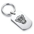 thumbnail image 1 of Stainless Steel Geometric Polygon Monkey Animal Dog Tag Keychain Circle Ring, 1 of 2