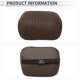thumbnail image 4 of Almohada para Cabeza de Automóvil Ergonomica y Cómoda Soporte para el Cuello Cuero Espuma de Memoria Ancho Ajustable Marrón Claro 1 Pcs para Conducir Viajar, 4 of 7