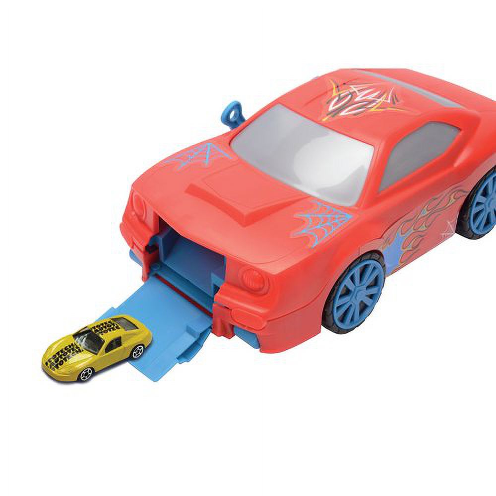 Mighty Wheels Carry   Launch Car Case With 6 Die Cast - image 3 of 8