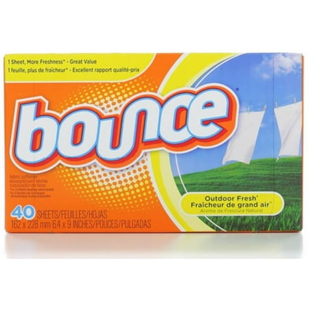 Bounce Fabric Softener Sheets, Outdoor Fresh 40 ea (Pack of 3)