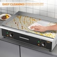 thumbnail image 4 of ROVSUN 30" Electric Countertop Flat Top Griddle, 3000W Electric Griddle, Teppanyaki Grill Stainless Steel with Adjustable Temperature Control 122°F-572°F for Home Restaurant Commercial, 4 of 8