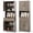 Grey, variant on Gymax 67.5'' Kitchen Pantry Cabinet w/4 Doors 1 Drawer Open Countertop Adjustable Shelf Gray Oka