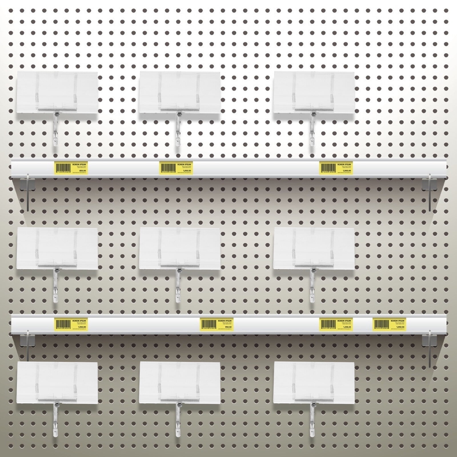 MRLESS 40-Piece Heavy Duty Metal Pegboard Hooks Set - Storage Organizer for Garage, Workshop, Tool Wall