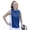 Navy/White, variant on Monterey Club Women's Contrast Colorblock Sleeveless Golf Polo Shirt #2039