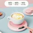 thumbnail image 4 of Thermostatic Mug Warmer Electric Coffee Cup Heated with 3-temp Settings Waterproof Usb Plug-play Water Cup Heating Pad, 4 of 7