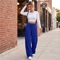 thumbnail image 7 of Stralyhd Womens Sweatpants Wide Leg 2026 Fall Winter Sweatpant Loose Fit Casual Y2k Elastic Waist Drawstring Pants Sweat Outfits with Pockets Royal Blue M, 7 of 7