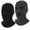 Black/Gary, variant on 2 Pieces Full Face Mask Cover Ski Mask Winter Balaclava Cap Knitted Face Cover for Winter Outdoor Sports