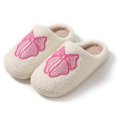 thumbnail image 2 of Pantuflas Con Lazo Esponjoso Lindas Casa Antideslizantes Cómodas para Interior, 2 of 9