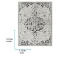 thumbnail image 3 of Livabliss Harput Vintage Medallion Area Rug,7'10" x 10'2",Charcoal, 3 of 9
