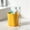 Yellow #3, variant on Kids' Toothbrush & Mouthwash Cup with 45° Drainage, Built-in Toothbrush Holder, Scandinavian Design, Easy-Grip Handle, 4 Bright Colors, 1-Pack