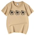 thumbnail image 4 of T-shirts Décontractés Imprimés à Col Rond à Manches Courtes pour Petites Filles, Chandails Décontractés pour Enfants, Taille 8-9T, 4 of 5