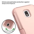 thumbnail image 6 of TUFF Series Heavy Duty [Military Grade Certified MIL-STD 810G-516.6 Drop Tested] Protection Case Cover and Atom Cloth for Samsung Galaxy Express Prime 3 J337A (2018) - Rose Gold, 6 of 7