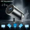 thumbnail image 6 of Mini Projector Smart 4K Projector 180° Rotation, Projector for Outdoor Movie, Black, 6 of 7