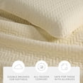 thumbnail image 4 of Noble Linens Yellow Herring Pattern Quilted Coverlet, King / CalKing, 4 of 12