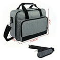 thumbnail image 3 of Universal Projector Carrying Case with Detachable Shoulder Strap, Large Travel Storage for Home Theater and Business, Gray, 3 of 8