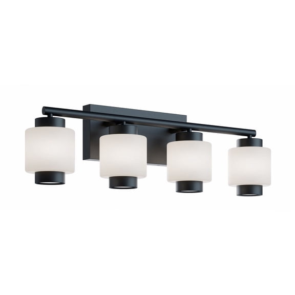 SYDV2807LAJUDBK AFX Sydney - 30W 4 LED Bath Vanity-6.75 Inches Tall and 7 Inches Wide-Black Finish