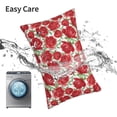 thumbnail image 5 of KLL Rose Flowers Pillow Covers Envelope Closure,Super Soft and Cozy Fuzzy Fleece Pillow Case Cover (No pillow core） 14"x20", 5 of 5