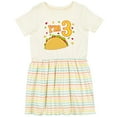 thumbnail image 3 of Inktastic I'm Three Taco Birthday Party Girls Toddler Dress, 3 of 5