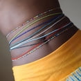 thumbnail image 4 of Women Waist Bead Chain Multi-layer Elastic Body Chain Belly Chain for Beach, 4 of 10