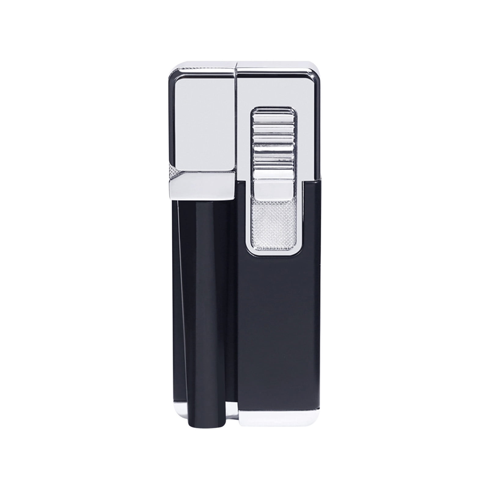SHENGPING88 2 en 1 Ensemble Briquet en Métal avec Tuyau Pliable Portable Pliant Briquet Flamme Nue Hommes Fumer Gadget pour Camping Barbecue Cuisine