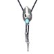 thumbnail image 2 of Corbata Bolo Tie Yinane Vaquero Occidental Americano Plata Antigua, 2 of 4