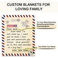 thumbnail image 2 of LHSHID Custom Blanket for Mom Personalized to My Mom from Daughter Son Letter Throw Blanket for Couch Bed Sofa Mothers Day Birthday Gifts 50"x60", 2 of 6