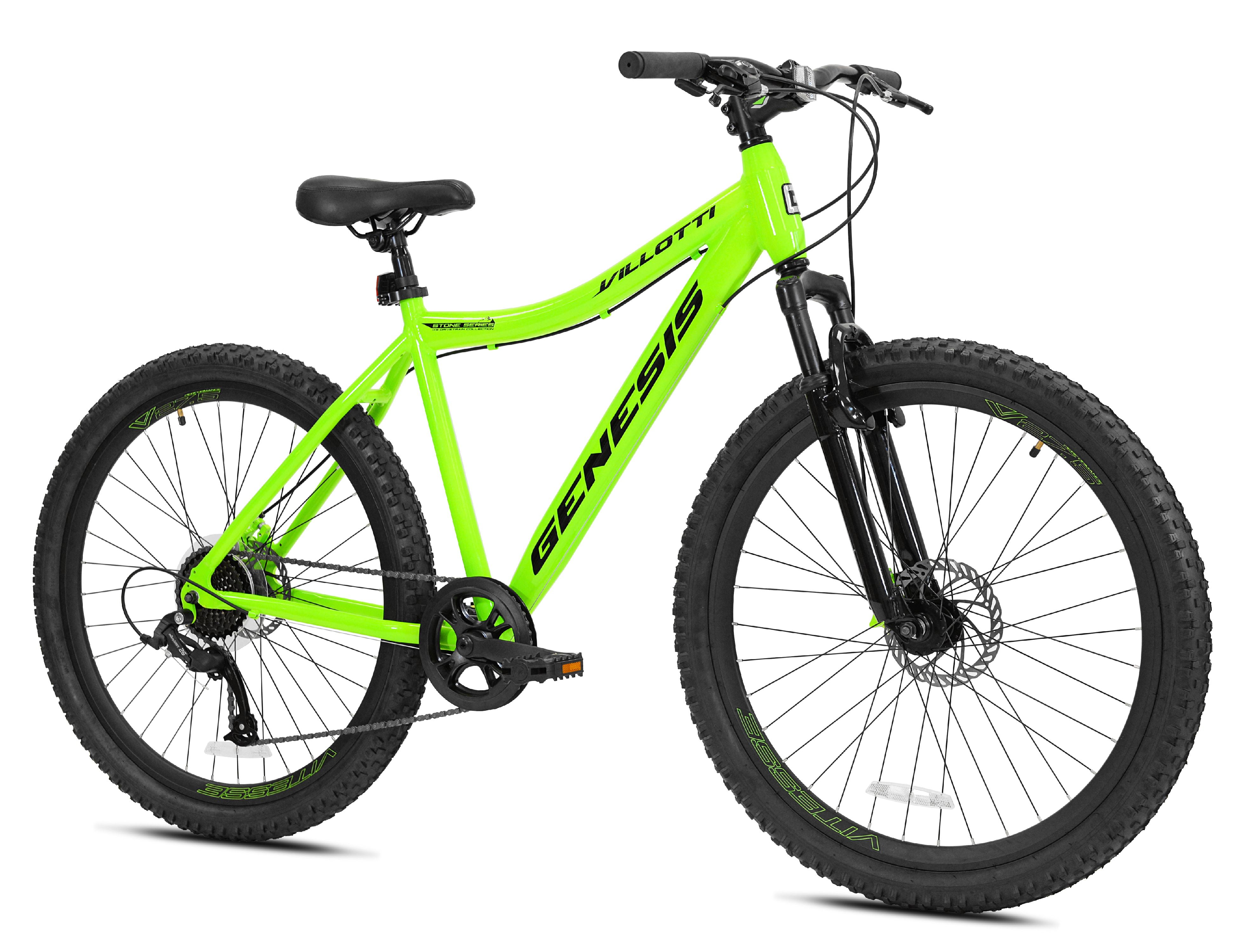Genesis 27.5 in. Men's Villotti Mountain Bike, Green - Walmart.com