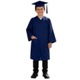 thumbnail image 2 of Toddler Primary School Graduation Cap and Gown for Toddlers Graduation Celebration Dress Outfit with Pockets Navy Blue Cap and Gown, 2 of 3