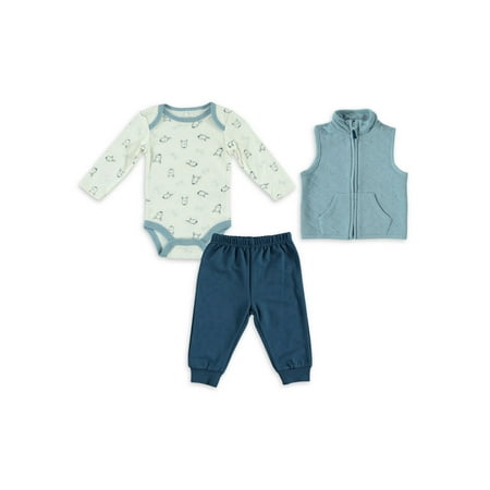 

Kyle & Deena Baby Boy 3 PC Fleece Vest Set Sizes Newborn-24 Months