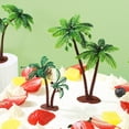 thumbnail image 4 of 16 Uds. Adornos de árbol para cupcakes, adornos tropicales para pasteles, adornos para pasteles de árbol de coco, miniárboles, adornos para cupcakes, decoración de pasteles hawaianos, 4 of 7