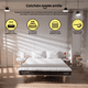 thumbnail image 2 of Colchón Individual Roomi Smile 2 Pack Más Bajo Cama Individual Gris, 2 of 10
