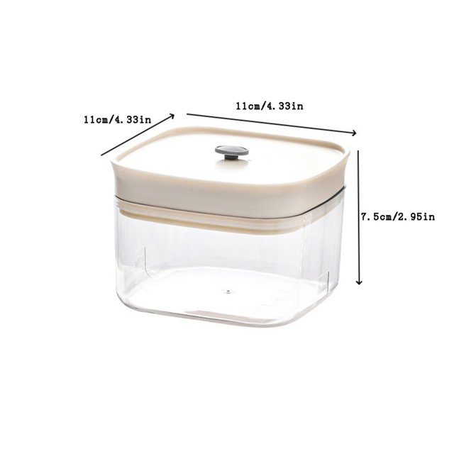 Airtight Food Storage Containers,Kitchen Storage Containers 460Ml Kitchen Fresh-Keeping Storage Box Cereal Sealed Jar Transparent Food Grade Proof Insect Proof Nut Noodle Storage Jar