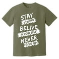 thumbnail image 2 of Stay Strong Believe in Yourself Never Give Up T-Shirt, Motivational Oversized Tee for Women Men, 2 of 7