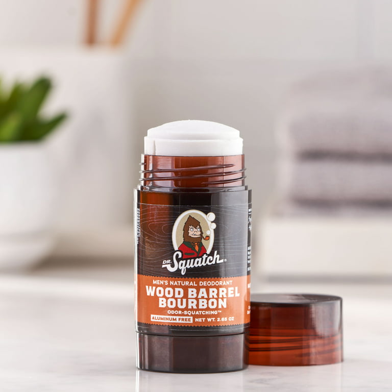 Dr Squatch Wood Barrel Bourbon Bar Soap