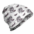 thumbnail image 1 of Entomology Unisex Beanie, Butterflies Belladonnas, Hiking Outdoors, Eggplant Pale Seafoam, by Ambesonne, 1 of 1