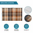 thumbnail image 6 of Orange Blue Checkered Placemats Set of 4, Fall Farmhouse Buffalo Plaid Washable Wipeable Table Mats for Dining Tables, Indoor Outdoor Kitchen Place Mats for Holiday Party Table Decor, 6 of 9